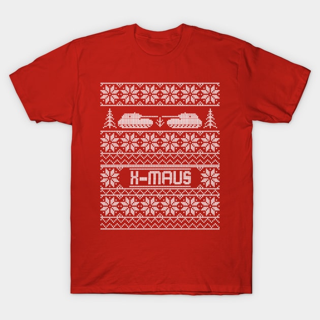 Ugly Christmas Sweater X-MAUS T-Shirt by FAawRay